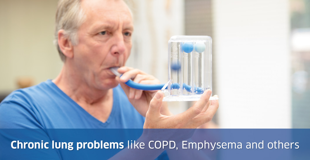 People with chronic lung problems